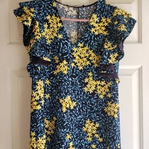 Zara floral shift dress